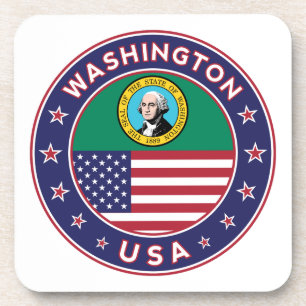 Washington Aufkleber, Handy-Gehäuse, Totbeutel Getränkeuntersetzer