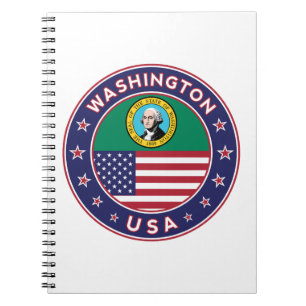 Washington Aufkleber, Handy-Gehäuse, Totbeutel Notizblock