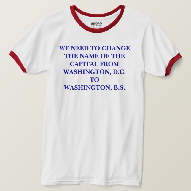 WASHINGTON, B.S. T-Shirt (Design vorne)