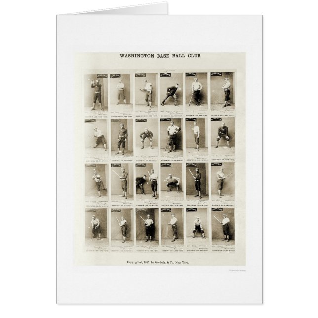 Washington Baseball Club 1887 (Vorne)