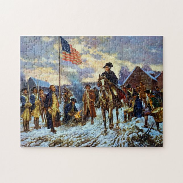 Washington bei Valley Forge (Horizontal)