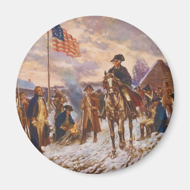 Washington bei Valley Forge von Edward P. Moran Magnet (Vorne)