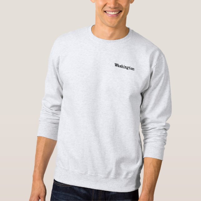 Washington Besticktes Sweatshirt (Vorderseite)