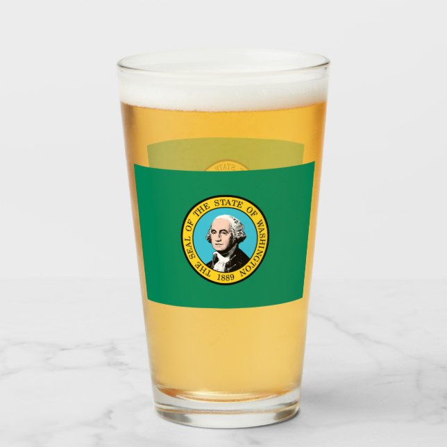 WASHINGTON BIER GLASS GLAS (Vorne (Gefüllt))