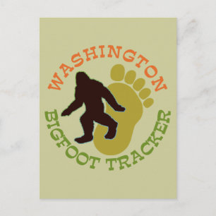 Washington Bigfoot Tracker Postkarte