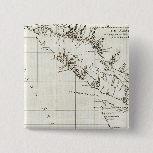 Washington, British Columbia, Vancouver Map Button (Vorderseite)