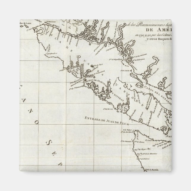 Washington, British Columbia, Vancouver Map Magnet (Vorne)