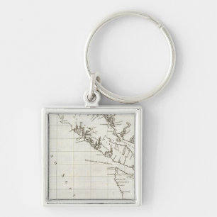 Washington, British Columbia, Vancouver Map Schlüsselanhänger
