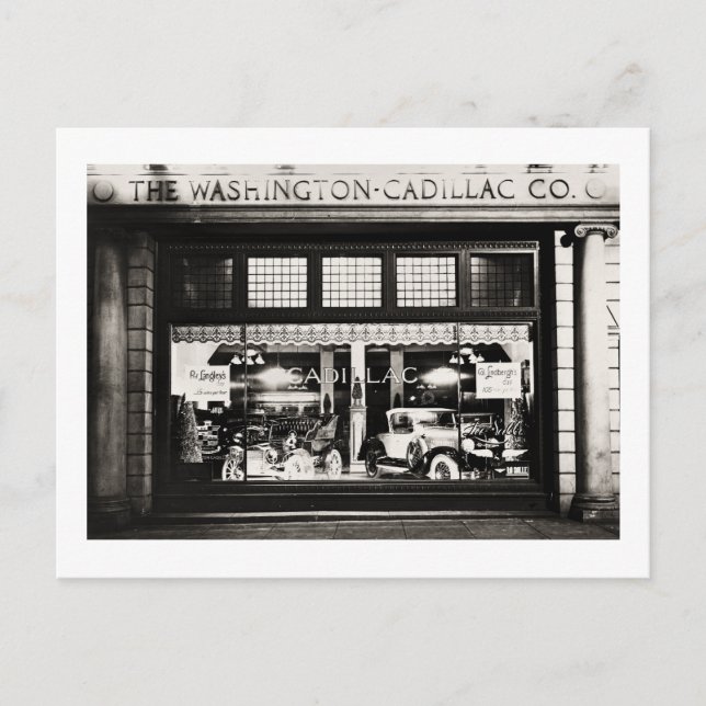 Washington Cadillac Co. 1927 Postkarte (Vorderseite)