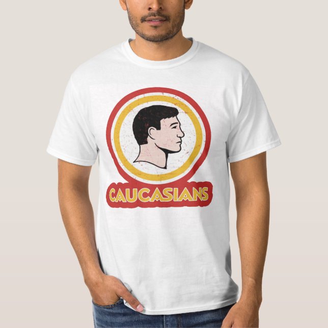 "Washington Caucasians Redskins - Caucasians" T-Shirt (Vorderseite)