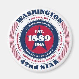 Washington Circle Typografy Souvenir Magnet
