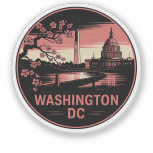 Washington City District of Columbia USA Aufkleber