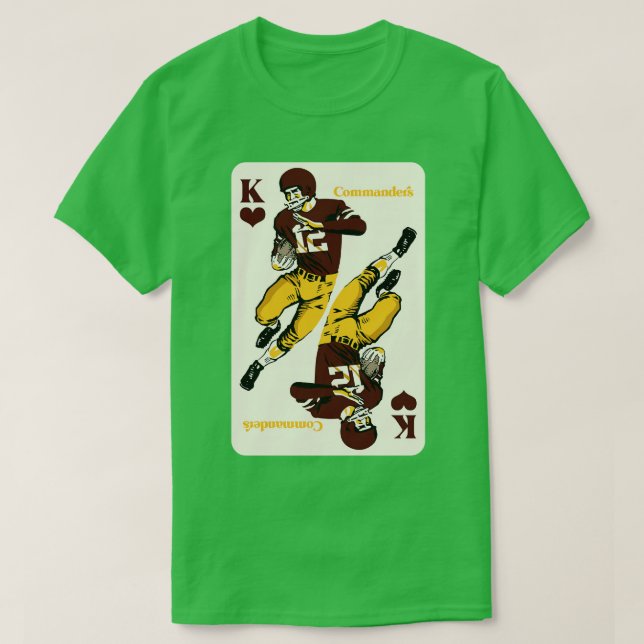Washington Commanders King of Hearts T-Shirt (Design vorne)