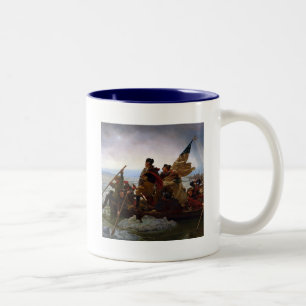 Washington Crossing Delaware Kunst Zweifarbige Tasse