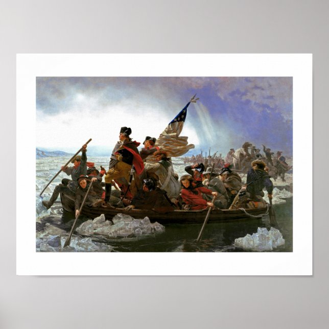 Washington Crossing the Delaware by Emanuel Leutze Poster (Vorne)