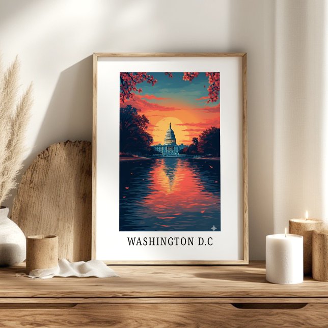 Washington D.C. Capitol-Sonnenuntergangs-Poster Poster (Von Creator hochgeladen)