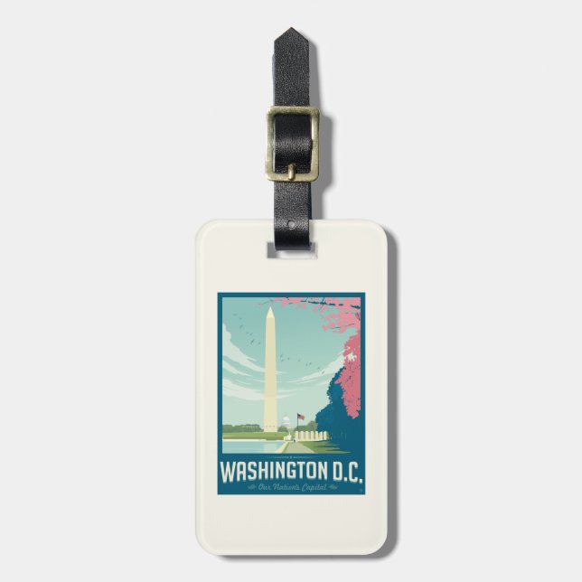 Washington, D.C. - Die Hauptstadt unserer Nation Gepäckanhänger (Vorderseite vertikal)