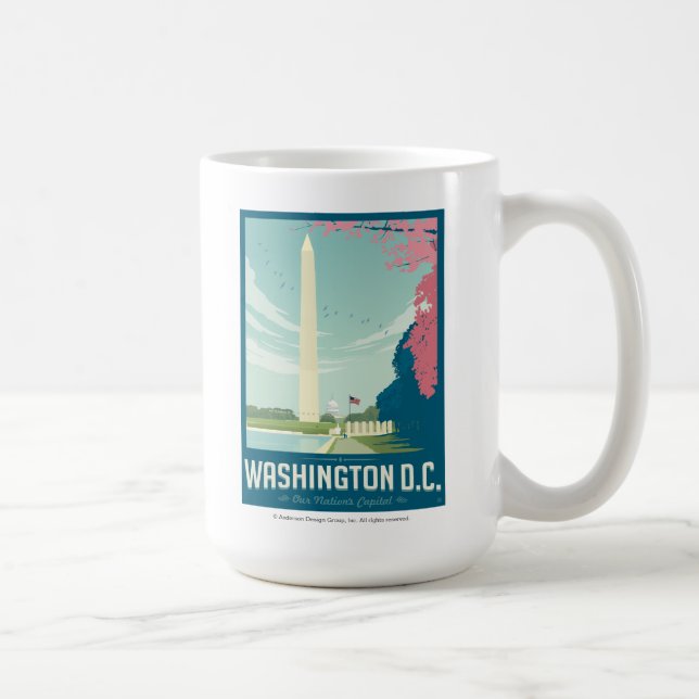 Washington, D.C. - Die Hauptstadt unserer Nation Kaffeetasse (Rechts)