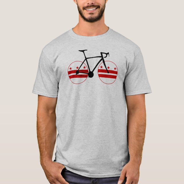 Washington D.C. Flag Cycling T-Shirt (Vorderseite)
