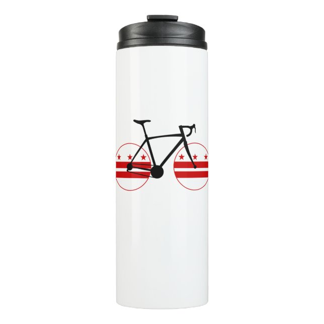 Washington D.C. Flag Cycling Thermosbecher (Vorderseite)