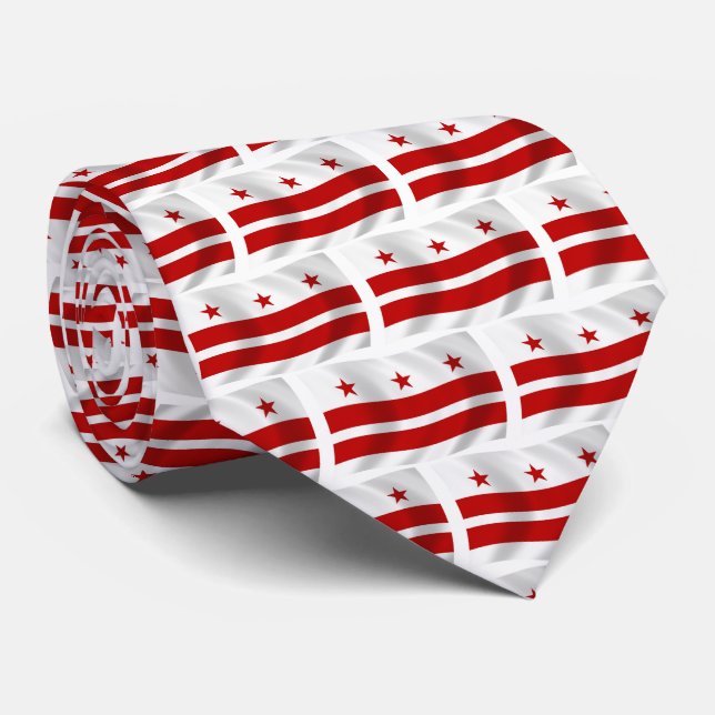 Washington D.C. Flag Krawatte (Gerollt)