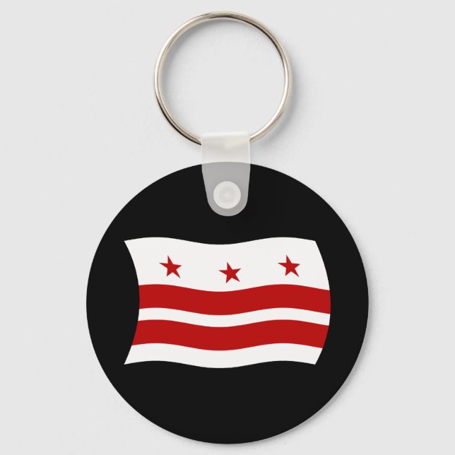 Washington D.C. Flag Schlüsselanhänger (Vorderseite)