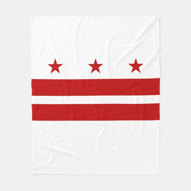 Washington D.C. Fleecedecke (Vorderseite)