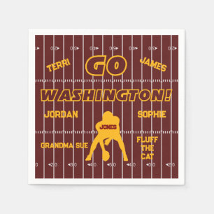 Washington D.C. Football Fan Paper Napkin Serviette