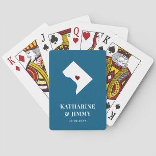 Washington D.C. Gastgeschenk Hochzeit Deck of Card Spielkarten