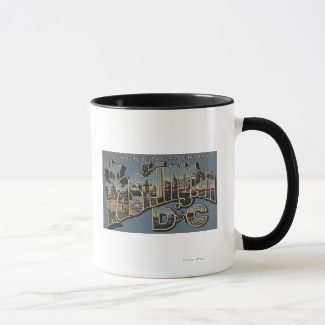 Washington D.C. - Große Briefszenen Tasse (Rechts)