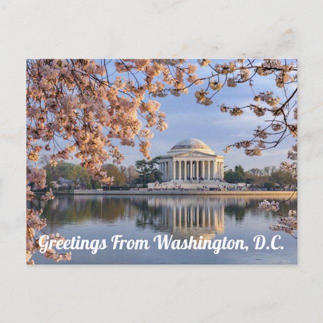 Washington D.C. Jefferson Memorial Postkarte (Vorderseite)