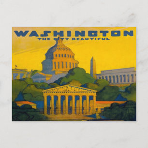 washington D.C. Pennsylvania Railroad retro Postkarte