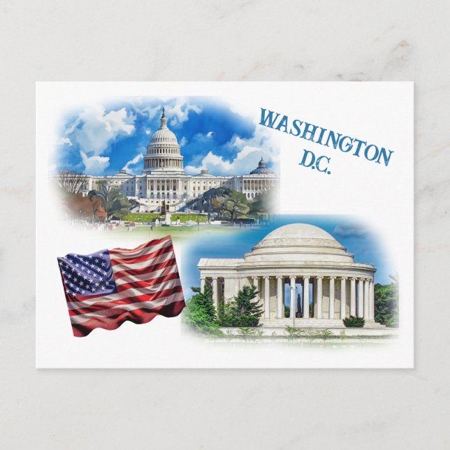 Washington D.C. Postkarte (Vorderseite)
