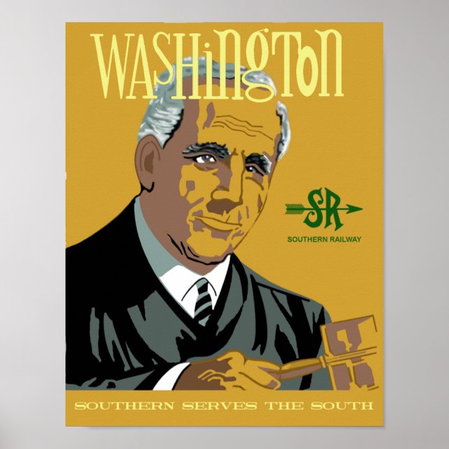 Washington, D.C. Reiseplakat im Retro-Stil Poster (Vorne)