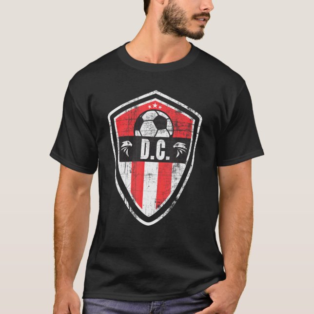 Washington D C Soccer Jersey Original Eagle Abzeic T-Shirt (Vorderseite)