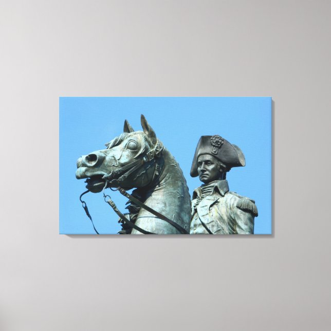 Washington, D.C., Statue von General George Leinwanddruck (Vorderseite)