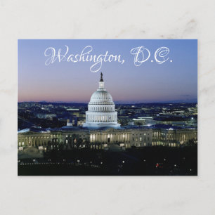 Washington D.C. US-Kapitol Reise Postkarte