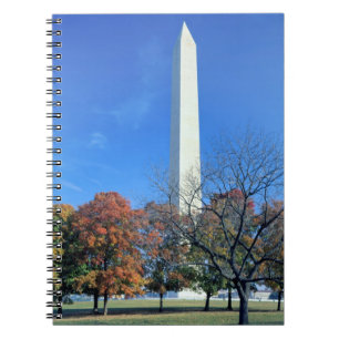 WASHINGTON, D.C. USA. Das Washington Monument erhe Notizblock