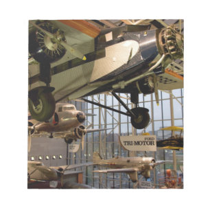 WASHINGTON, D.C. USA. Flugzeuge ausgestellt in Notizblock