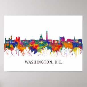 Washington D.C. USA Skyline Poster
