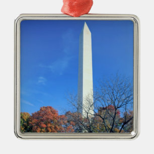 WASHINGTON, D.C. USA. Washington Monument erhebt s Silbernes Ornament