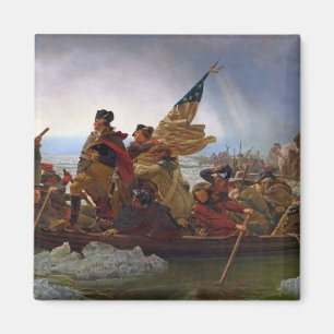 Washington, das den Delaware River kreuzt Magnet