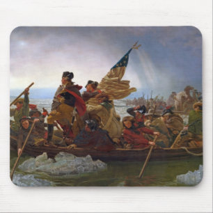 Washington, das den Delaware River kreuzt Mousepad