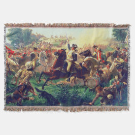 Washington, das die Truppen in Monmouth regiert Decke