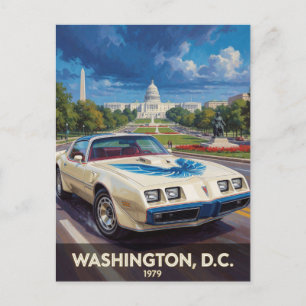 Washington DC American Road Cruiser 1979 Postkarte