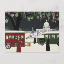 Washington DC Art Deco Style Card Hauptstadt Gebäu