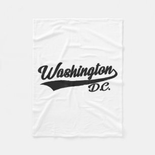 Washington Dc - Athletic Rückblick Design - Klick  Fleecedecke