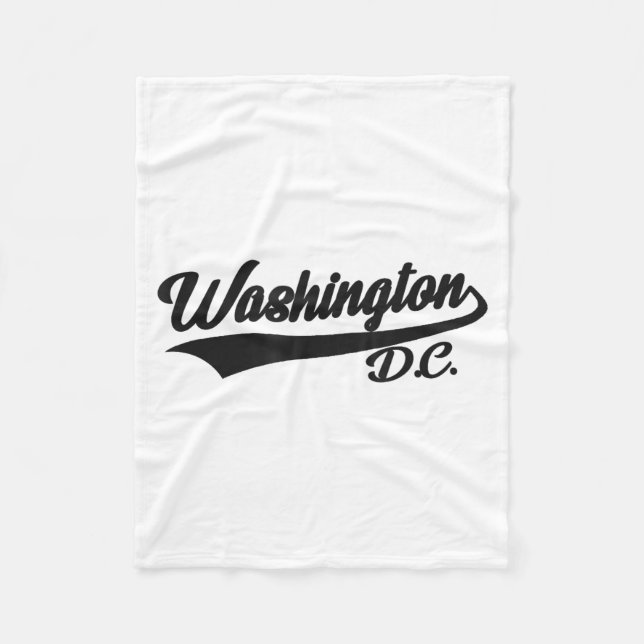 Washington Dc - Athletic Rückblick Design - Klick  Fleecedecke (Vorderseite)