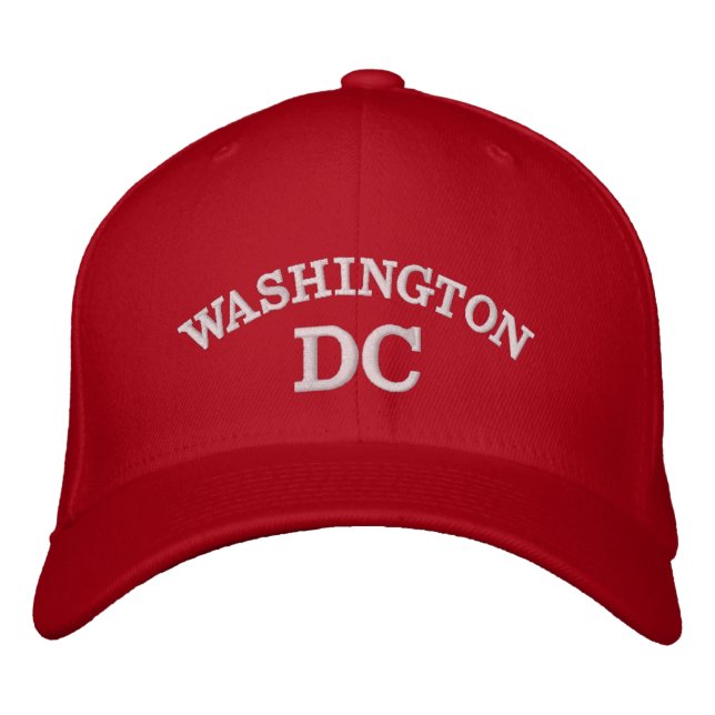 Washington DC Bestickte Baseballkappe (Vorderseite)