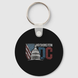 Washington Dc Capitol Hill Usa Flag Souvenir Desig Schlüsselanhänger